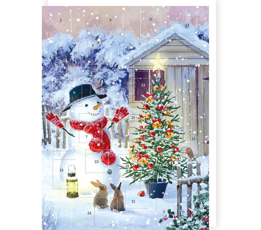 Snowman and Hares Advent Calendar
