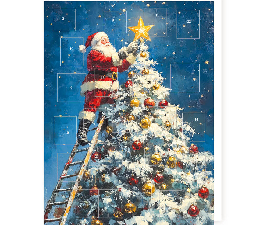 Santa Star Advent Calendar
