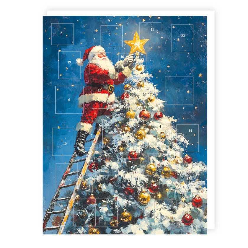 Santa Star Advent Calendar