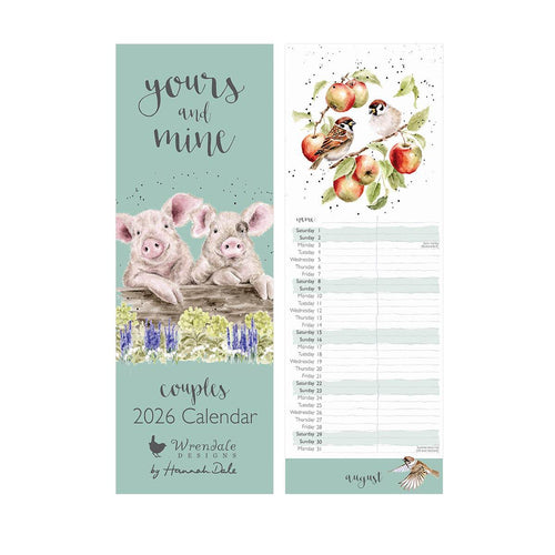 2026 Couples Slim Calendar - House of Cards