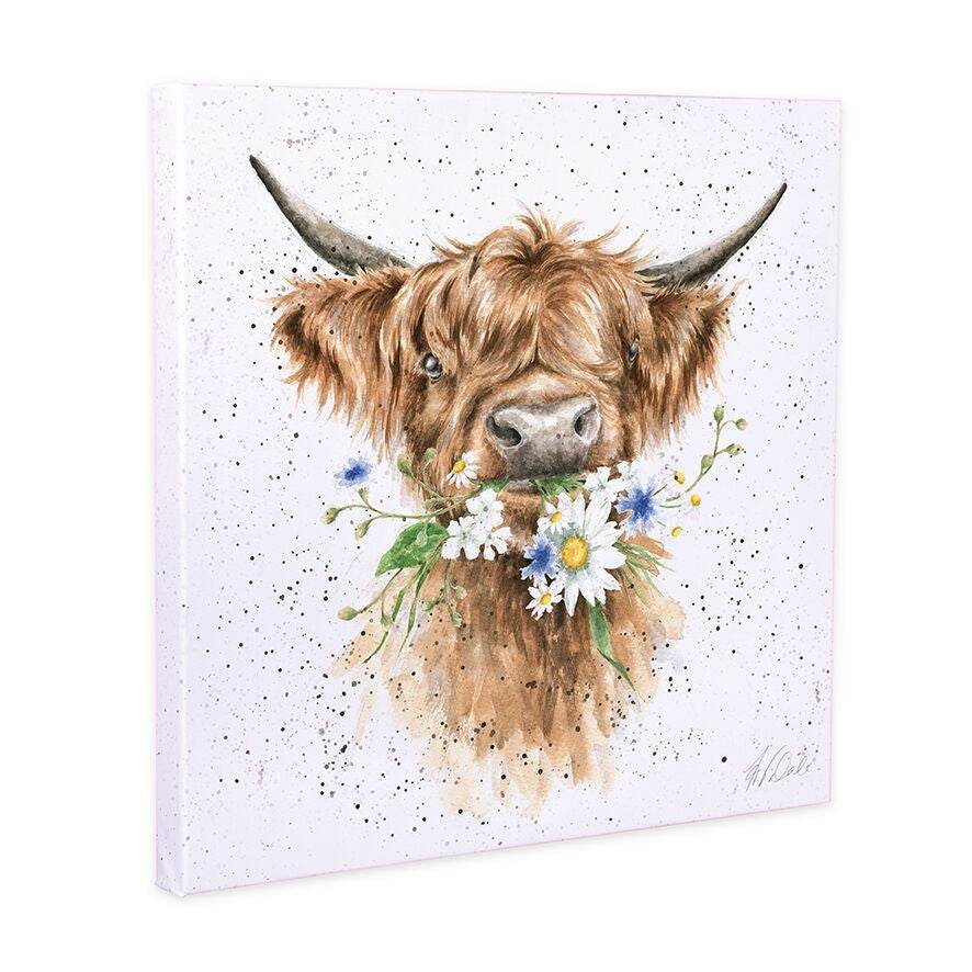 Daisy Cow Small Canvas - House of Cards