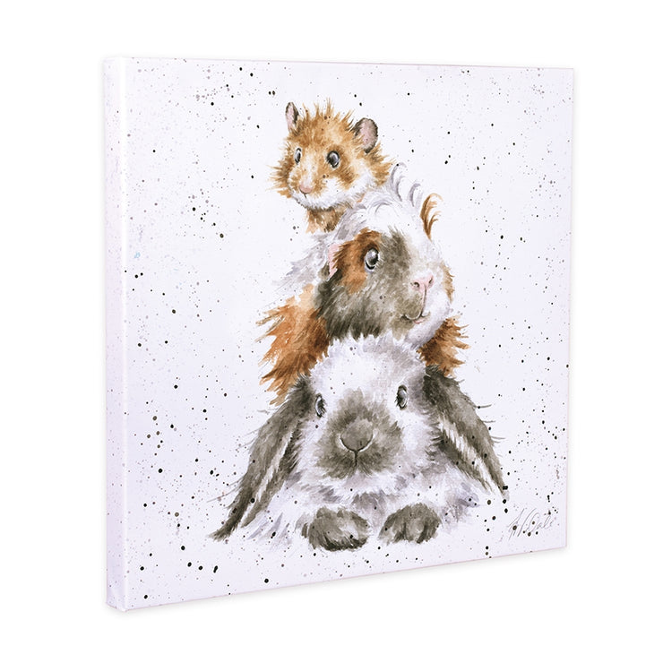Piggy in the Middle Small Canvas