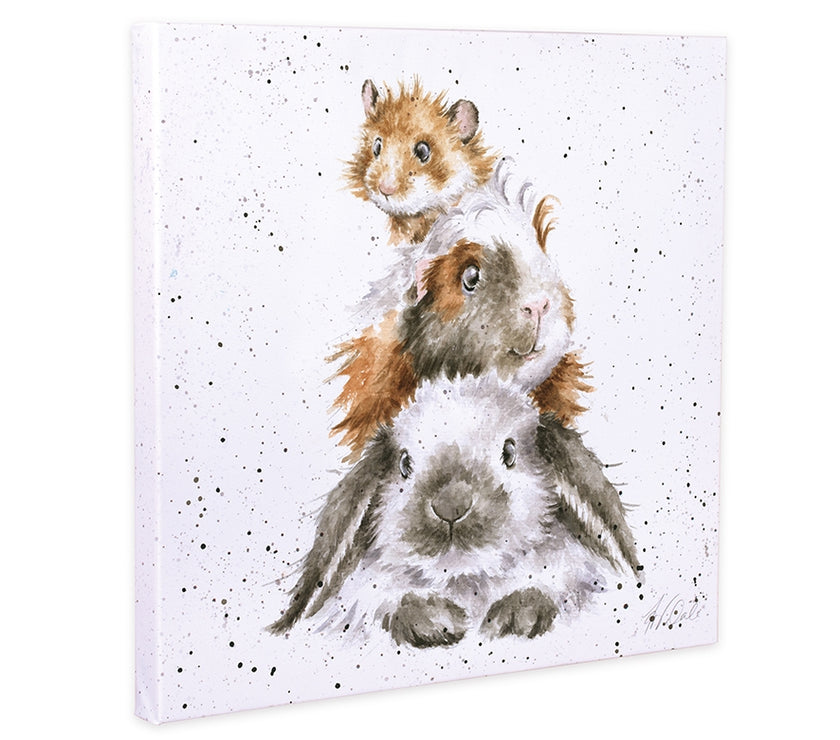 Piggy in the Middle Small Canvas