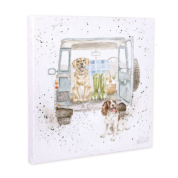 Dog Picnic Small Canvas
