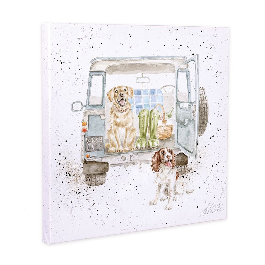 Dog Picnic Small Canvas