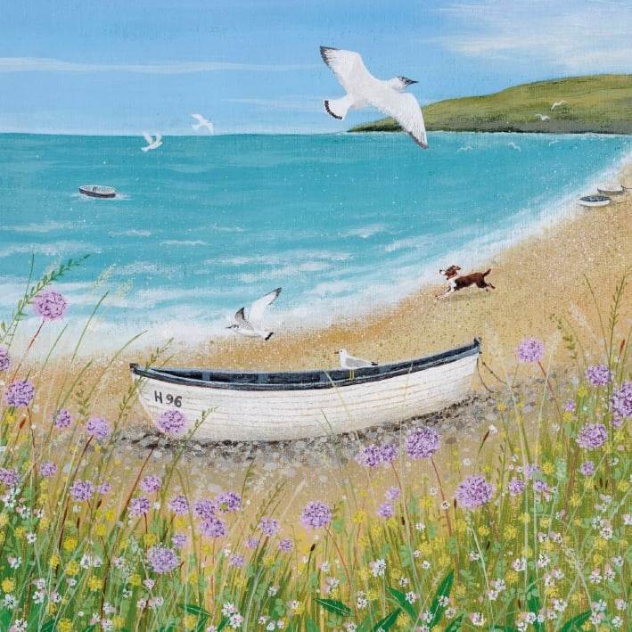 Sunshine and Seagulls Greeting Card - House of Cards