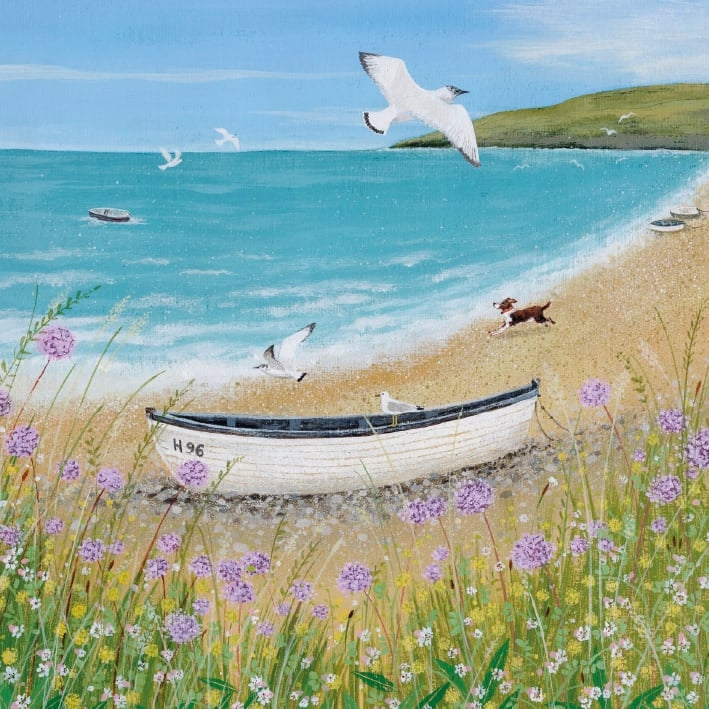 Sunshine and Seagulls Greeting Card
