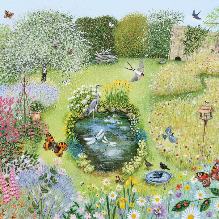 Wildlife Garden Greeting Card