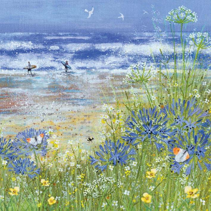 Surfers Greeting Card - House of Cards