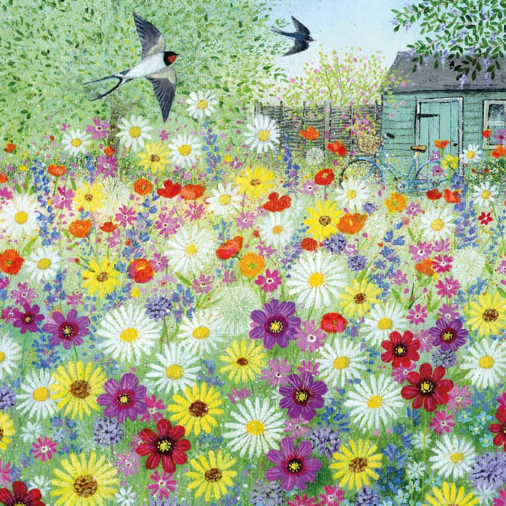 Flower Garden Greeting Card