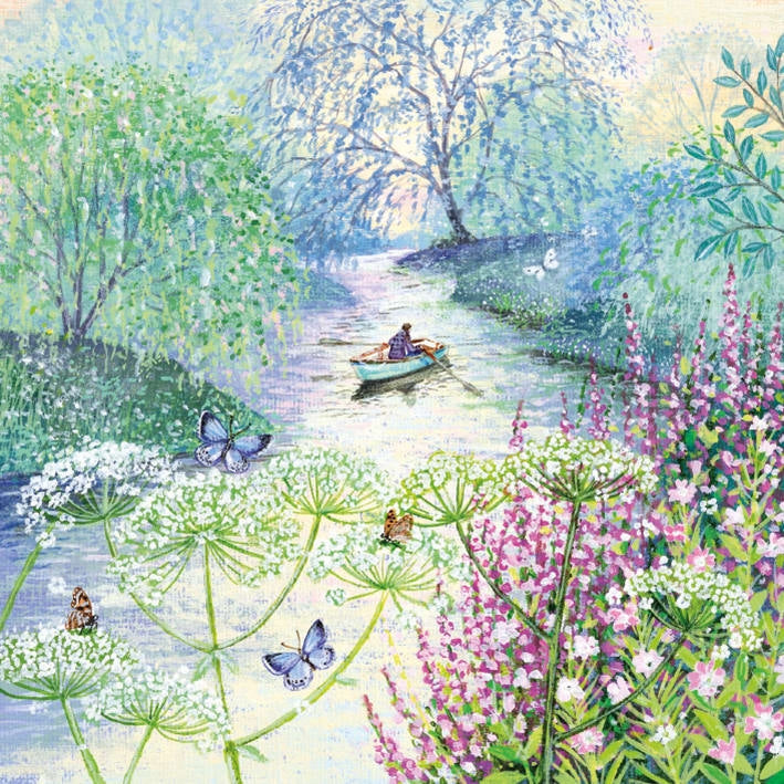 Rowing Boat Greeting Card