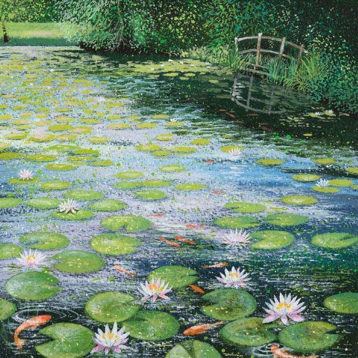 Waterlilies Greeting Card - House of Cards
