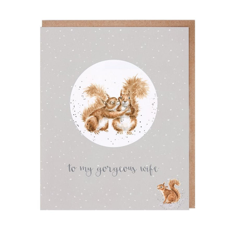 Gorgeous Wife Christmas Decoration Card
