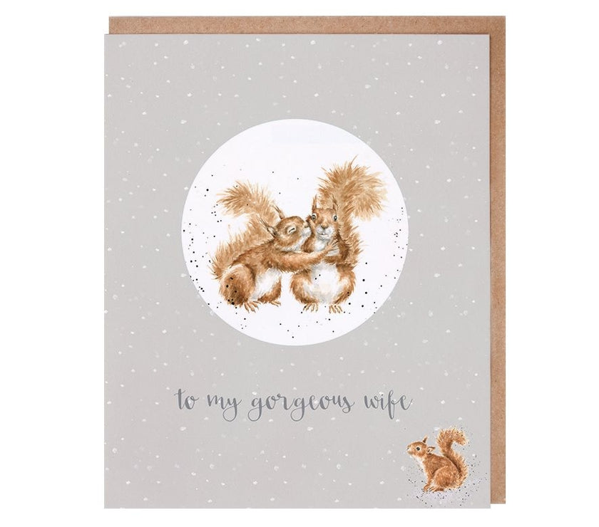 Gorgeous Wife Christmas Decoration Card