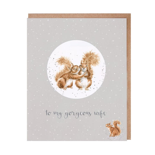 Gorgeous Wife Christmas Decoration Card