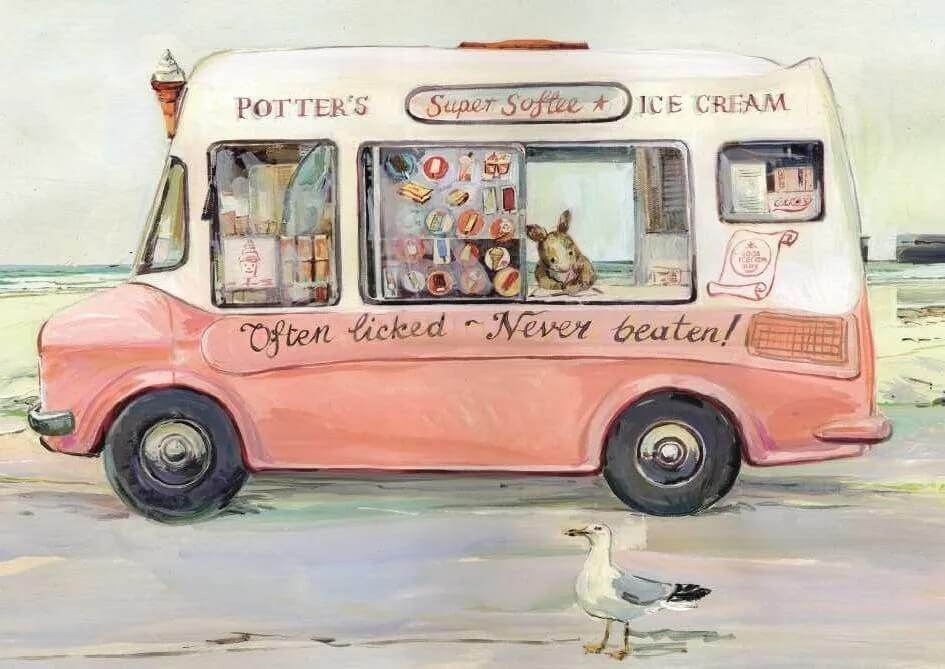 Ice Cream Van Birthday Card - House of Cards