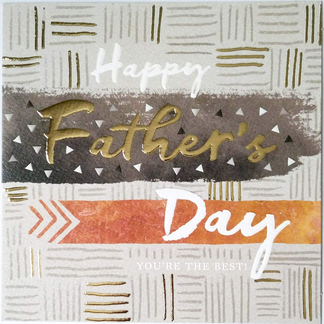Modern Happy Fathers Day Card