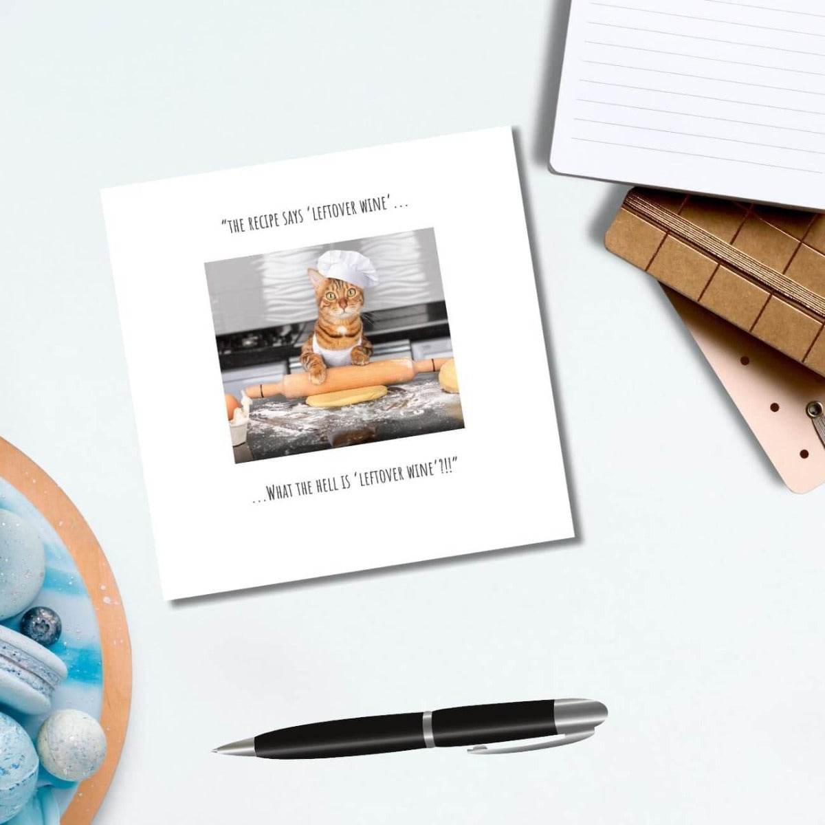 Left Over Wine Birthday Card - House of Cards