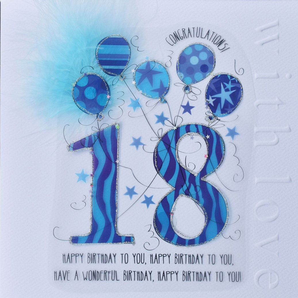 18th Handmade Birthday Card For Him - House of Cards