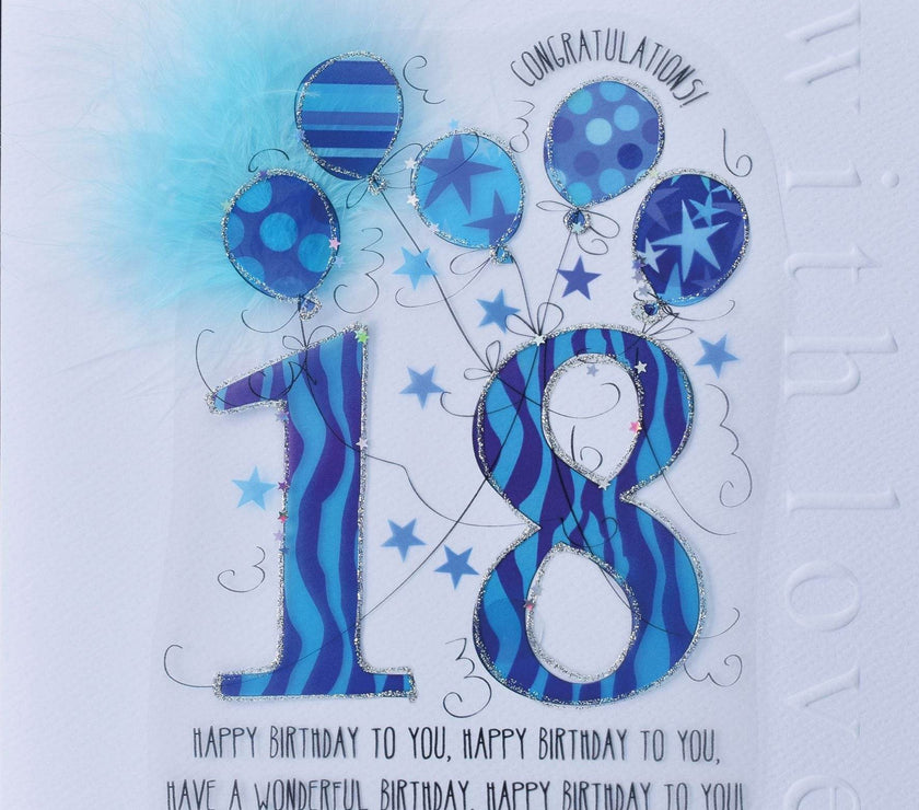 18th Handmade Birthday Card For Him - House of Cards