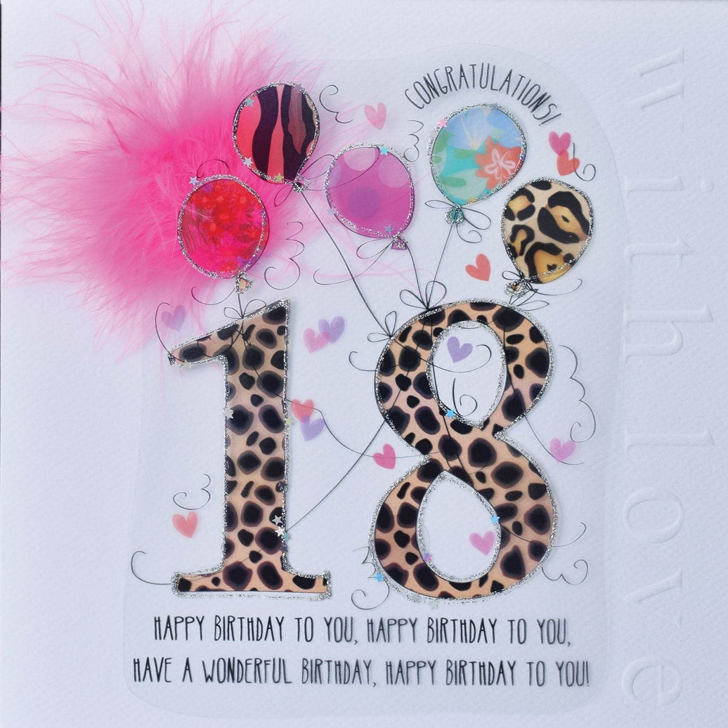18th Handmade Birthday Card For Her - House of Cards