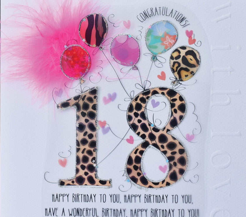 18th Handmade Birthday Card For Her - House of Cards