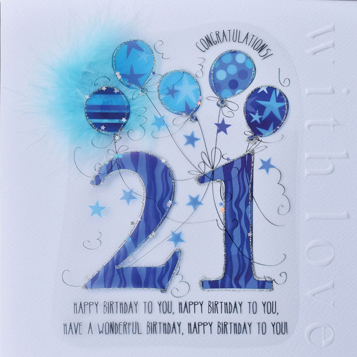 21st Handmade Birthday Card For Him - House of Cards