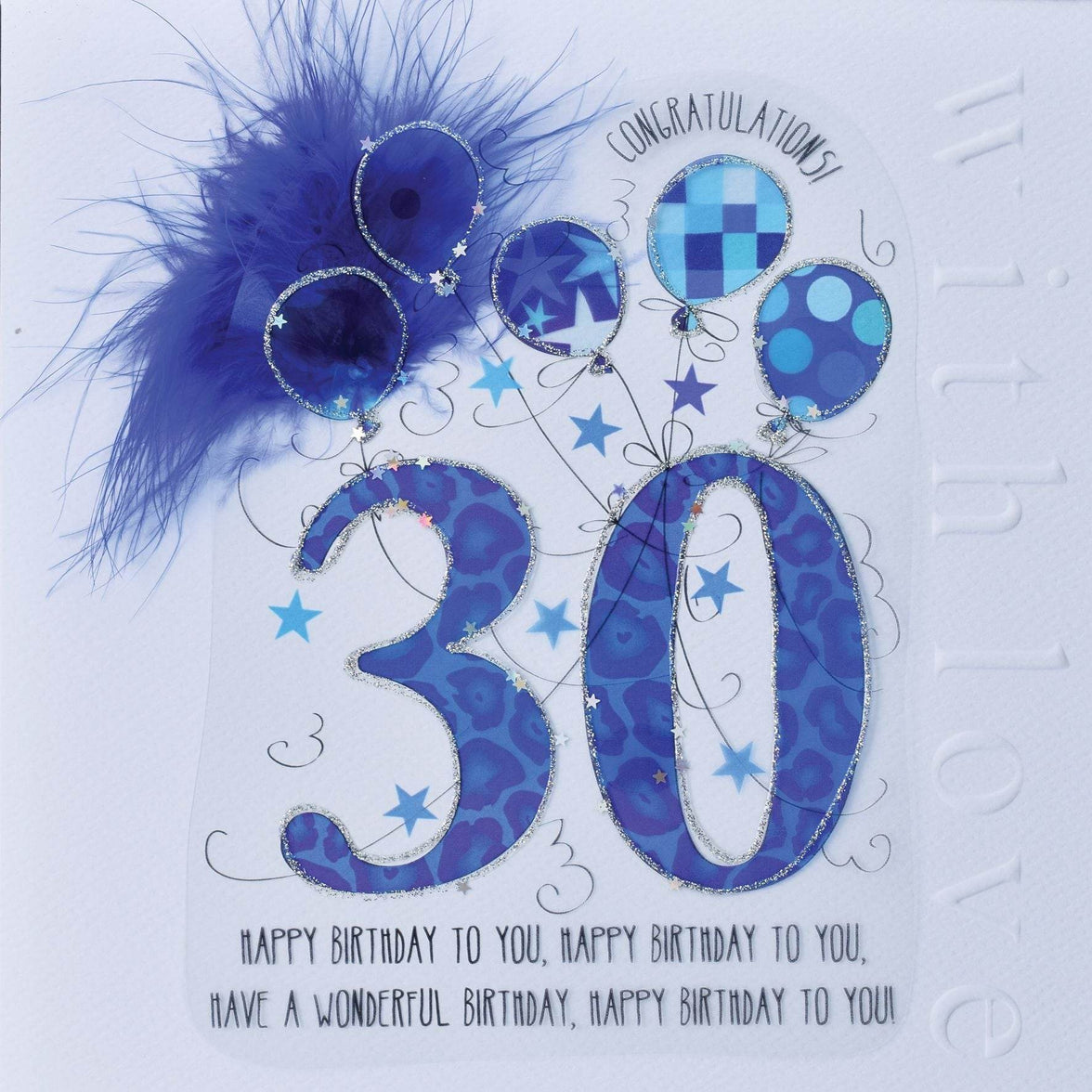 30th Handmade Birthday Card For Him - House of Cards