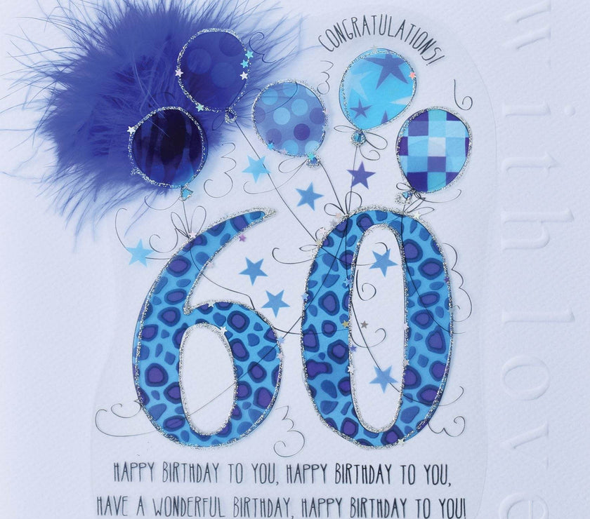 60th Handmade Birthday Card For Him - House of Cards