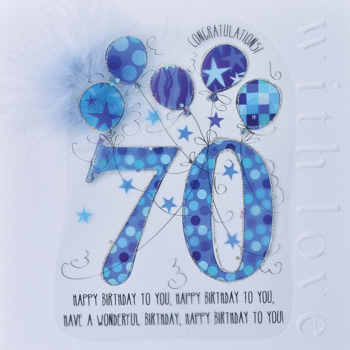 70th Handmade Birthday Card For Him - House of Cards