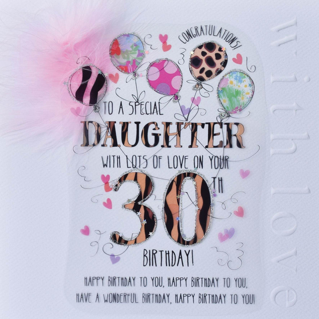 Daughter 30th Handmade Birthday Card - House of Cards