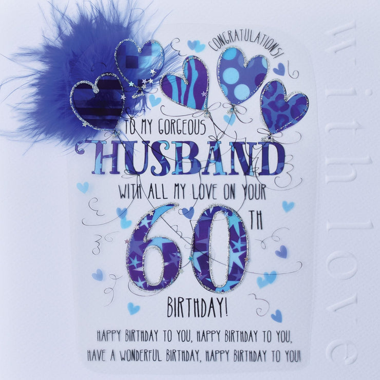Husband 60th Handmade Birthday Card