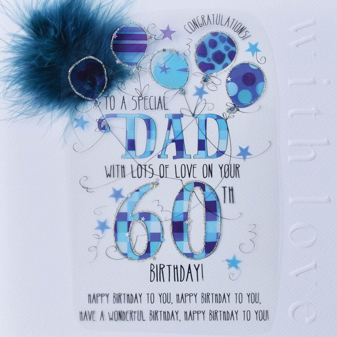 Dad 60th Handmade Birthday Card - House of Cards