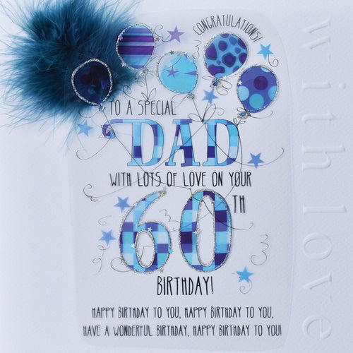 Dad 60th Handmade Birthday Card