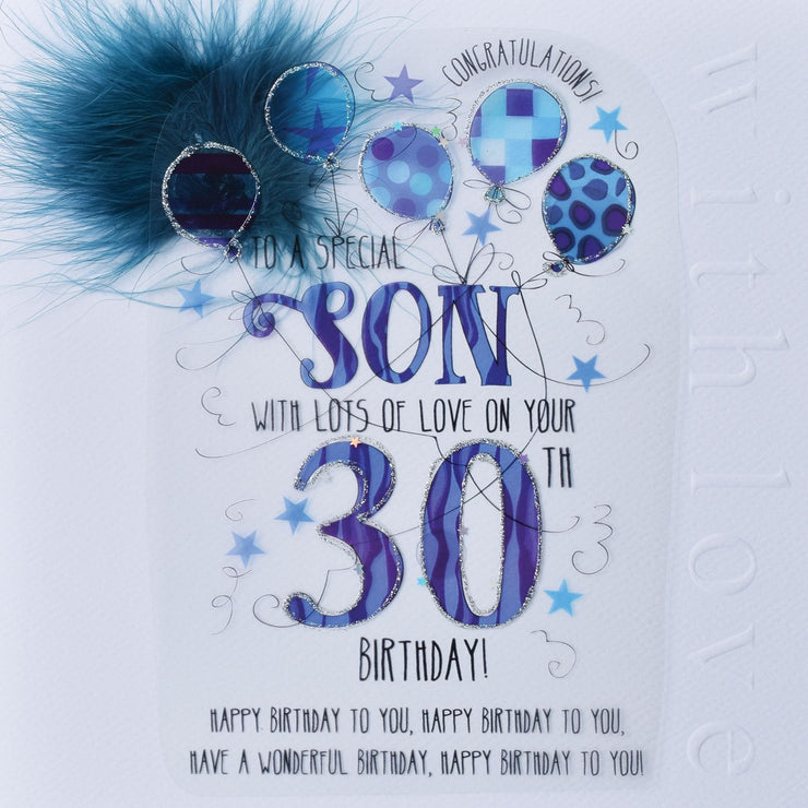 Son 30th Handmade Birthday Card