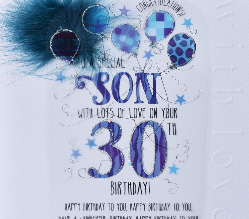 Son 30th Handmade Birthday Card