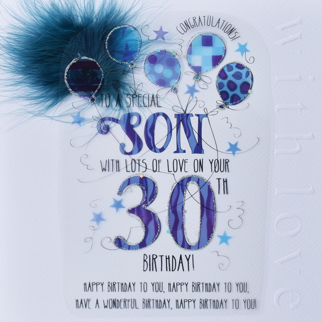 Son 30th Handmade Birthday Card