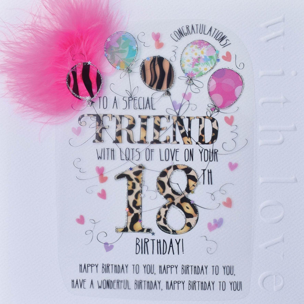 Friend 18th Handmade Birthday Card - House of Cards