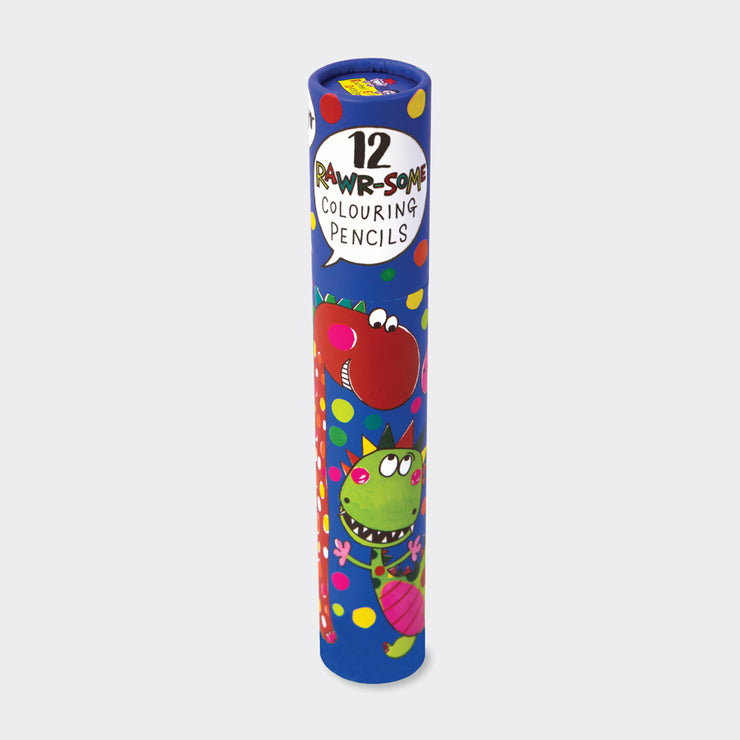 Dinosaur Colouring Pencils Tube of 12