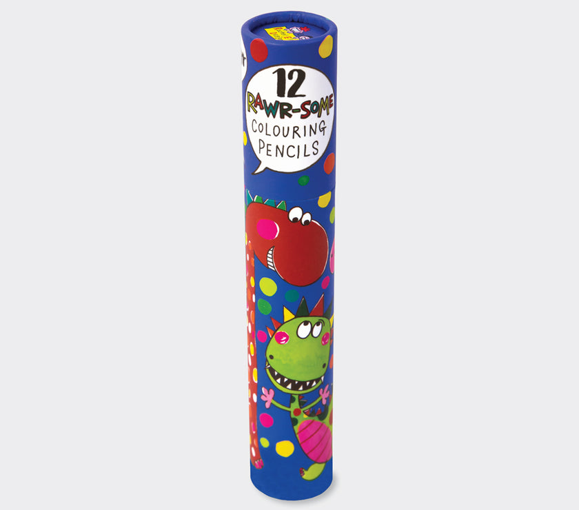 Dinosaur Colouring Pencils Tube of 12