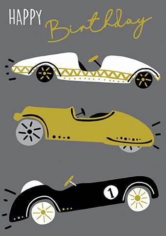 Noir Cars Birthday Card - House of Cards