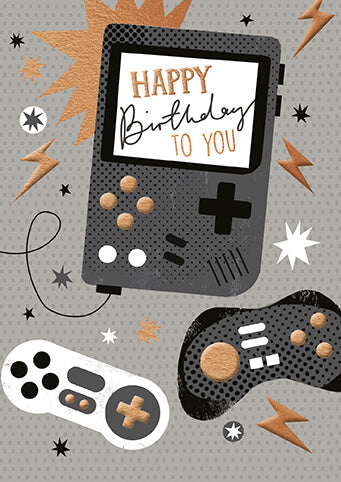 Noir Gaming Birthday Card