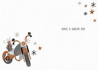 Noir Bike Birthday Card