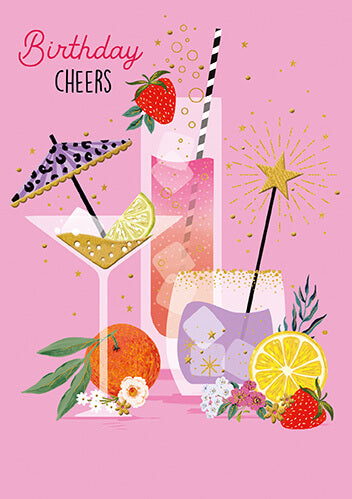 Capisco Cocktails Birthday Card