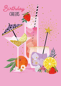 Capisco Cocktails Birthday Card