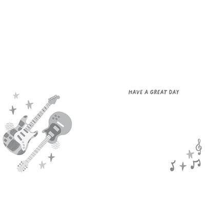 Zest Guitar Birthday Card - House of Cards