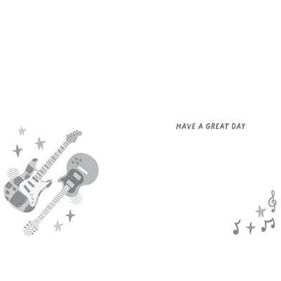 Zest Guitar Birthday Card