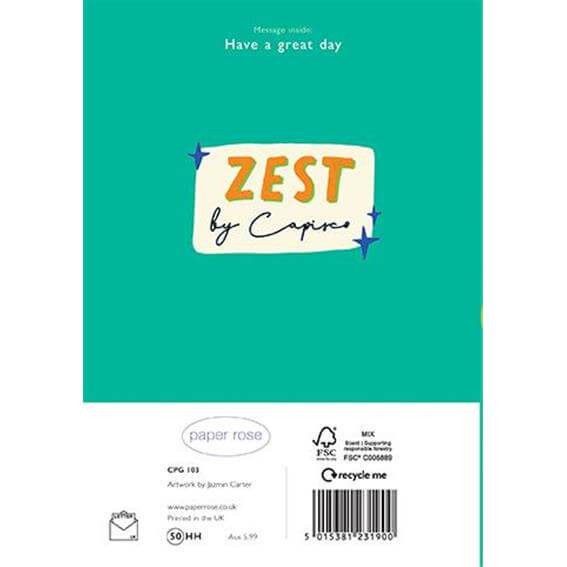 Zest Guitar Birthday Card - House of Cards