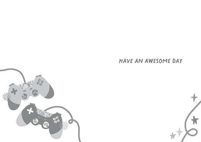 Zest Gamer Birthday Card - House of Cards