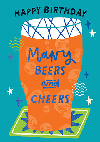 Zest Beer Birthday Card